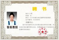 热烈祝贺青年画家王晨被聘为 CCTV央视在线客座教授